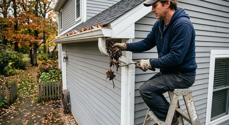 Downspout Blockage Removal in Longmont, CO