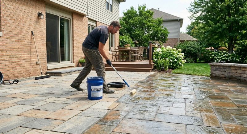 Flagstone Sealing in Kansas City, KS